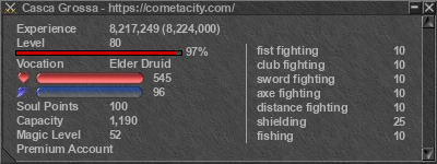 Signature for player Casca Grossa