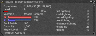 Signature for player Return